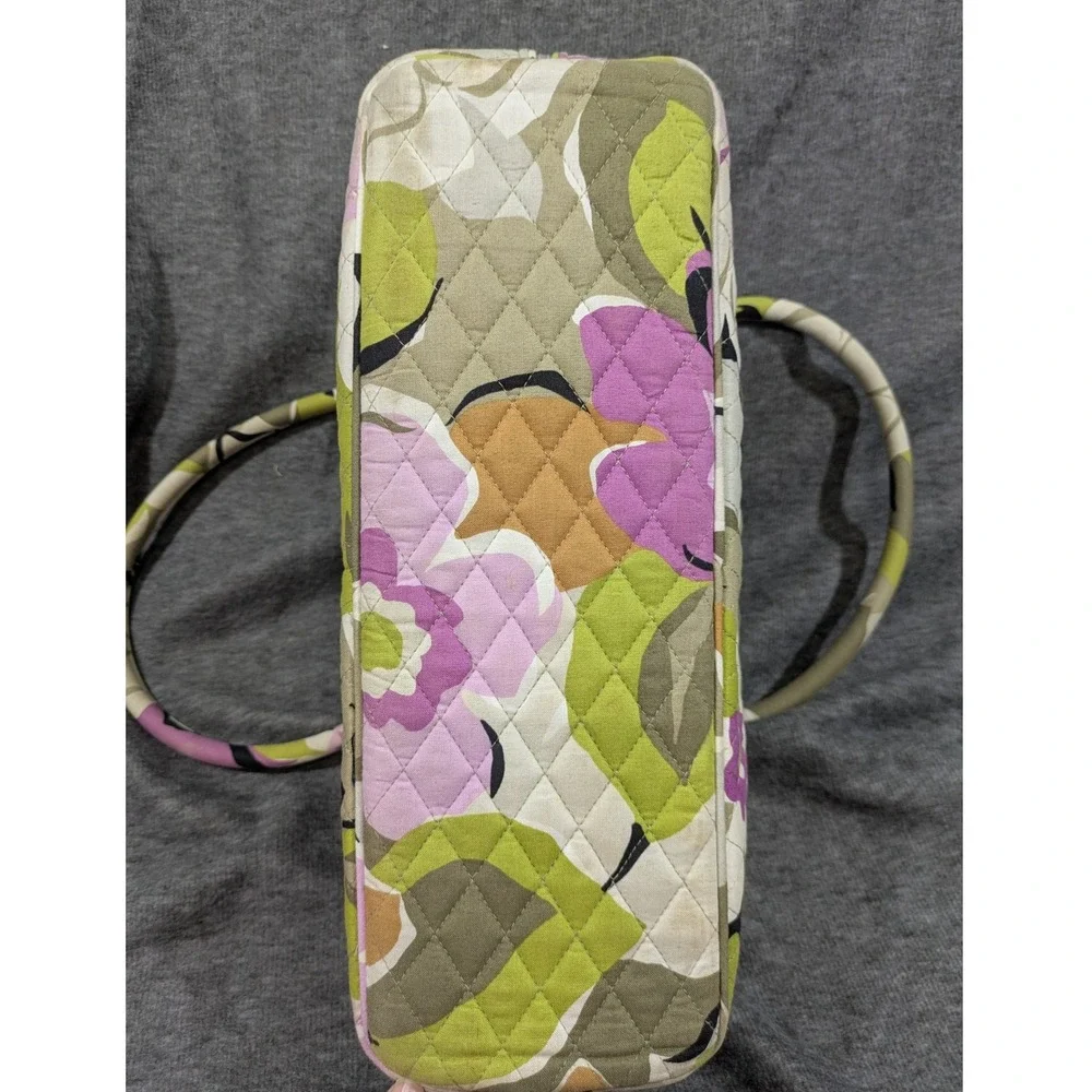 Vera Bradley Portobello Road Shoulder Purse Retired Tropical‎ Floral 10 Pockets